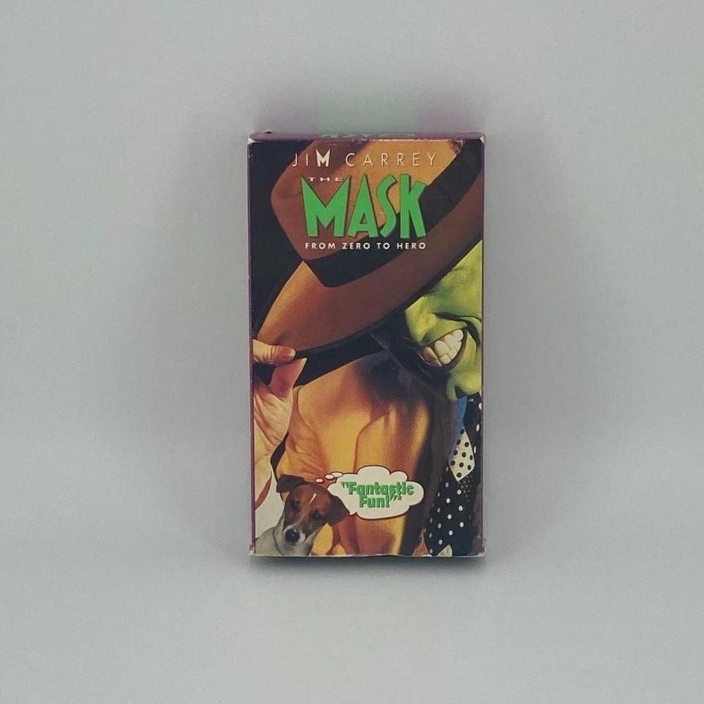 The‎ Mask VHS Jim Carrey 1995 Comedy Tape Fantasy Zero To Hero PG-13